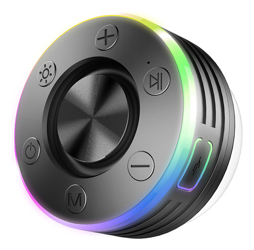 5.2 Audio Bluetooth Rgb Adsorbible Para Baño, Alta Fidelidad