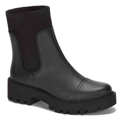 Botin Casual Pv42069u Elastico Tacon Grueso Forma Regular