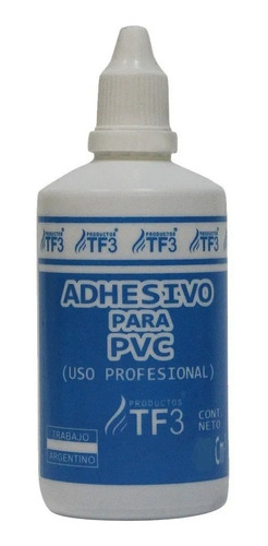 Tf3 Adhesivo Para Pvc X 60 Cc. P/caños Y Accesorios Pvc