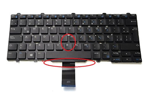 Teclado Latitude 3340 3350 E5450 E5470 E7450 Sin Trackpoint