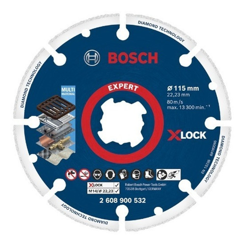 Disco De Corte Multimaterial Dimanatado Bosch 115mm Expert