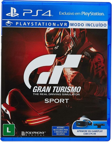 Jogo Gran Turismo Sport Ps4 Usado Mídia Física Capa Azul