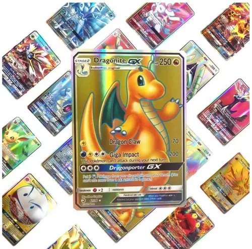 Lote 40 Cartas Pokémon Vmax V Gx Em Português Cartas Brilhantes Sem Repetir  - TechBrasil