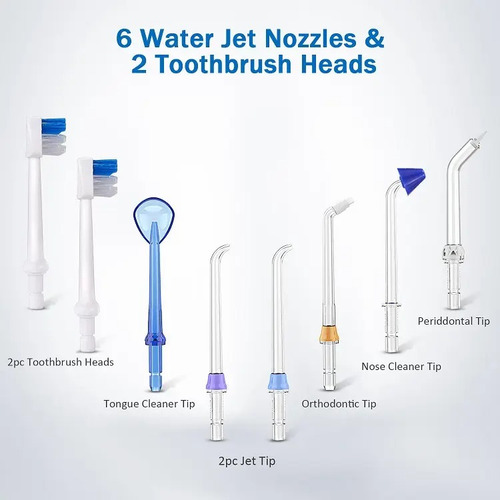 Imagen 7 de 8 de Irrigador, Ducha Dental Brackets Portátil Profesional Negro
