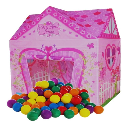 Pelotero Carpa Casita Juego Castillo Princesa + 100 Pelotas