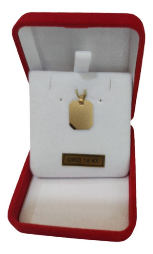 Imagen 4 de 10 de Dije Chapita Oro 18 Ktes 1 Gr. Con Grabado Oferta Garantia