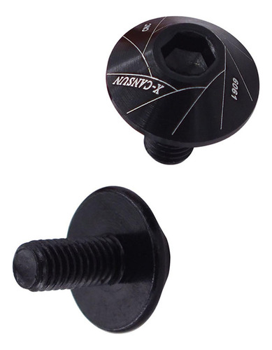 2 X 2 Piezas De Perno De Jaula De Botella De Agua De Negro .