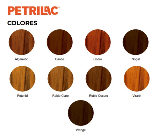 Colorantes Para Teñir Maderas Varios Colores Petrilac - 60cc