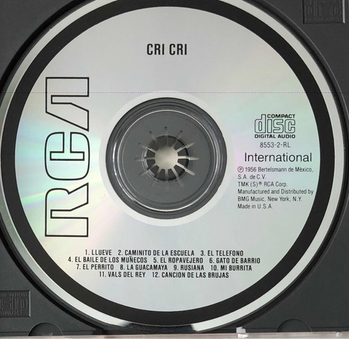 Cri Cri Cd. El Grillito Cantor. Importado De Usa (Usado)
