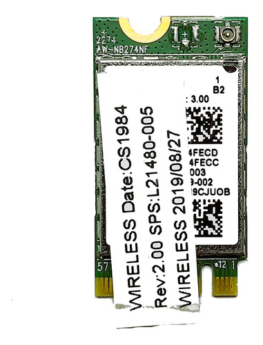 Tarjeta Red Wifi 2.4 5 Ghz Hp 14-cm0021la 14-cm L21480-005