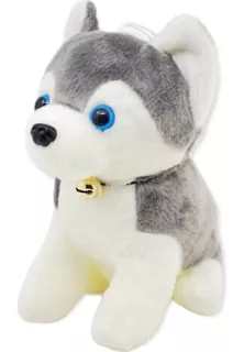 Peluche Perro Cachorro Husky Regalo Amor Amistad Niño Niña