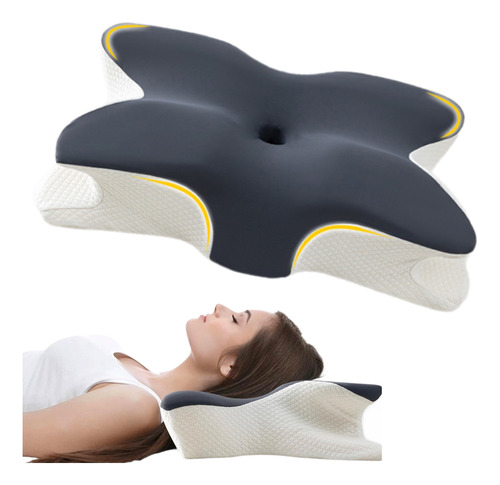 Almohada Ortopedica Memory Foam Gel Cervical Viscoelástica 