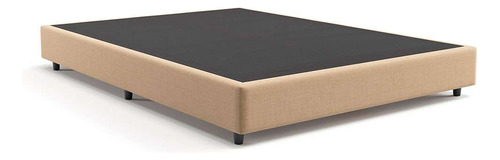 Base Para Cama Box Casal Desmontável Torvi (35x138x188) L... Cor Bege