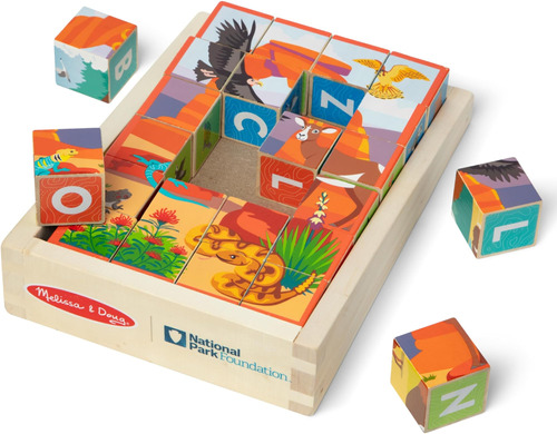 Melissa & Doug Parques Nacionales Alfabeto Y Animales Rompec