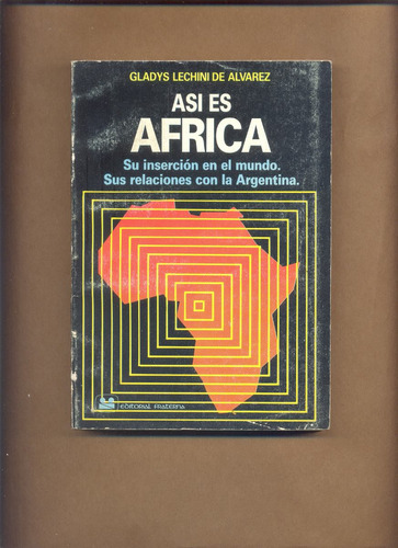 Así Es Africa. Lechini De Alvarez. Fraterna | $ 40