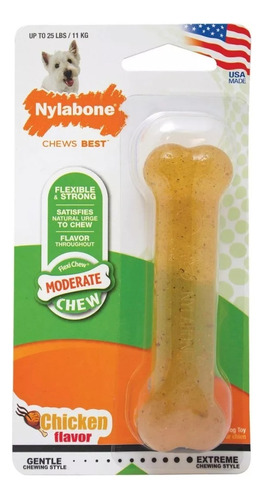 Nylabone Juguete Para Perros Hueso Flexible Pollo 11 Kg