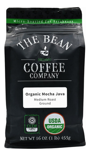 The Bean Organic Coffee Company Mocha Java, Tostado Medio, C