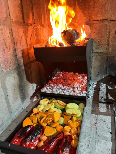 Brasero Para Parrilla Con Cajón Gratinador