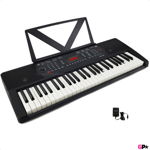 Organo Teclado Niños 54 Teclas 4/8 + Atril + Fuente Ek54205