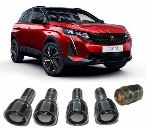 Birlos Seguridad Nueva Peugeot 3008 2021-2022-2023 2 Llaves