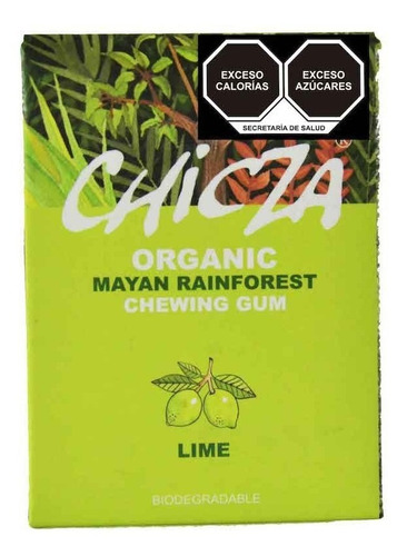 Chicle Chicza Limon 30g 100% Orgánico, Biodegradable Natura