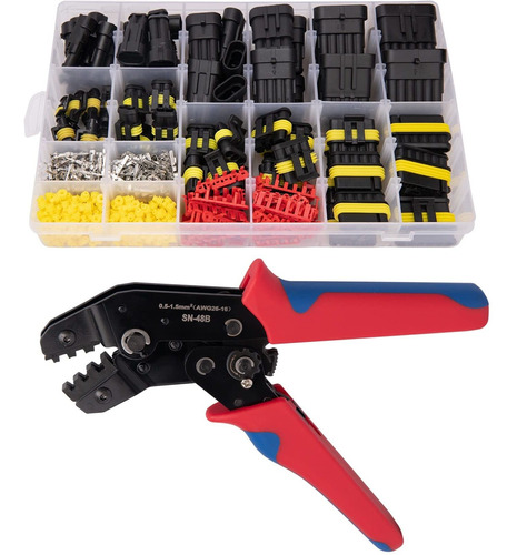 Kit Conector Cable Electrico Impermeable Unidad Macho Hembra