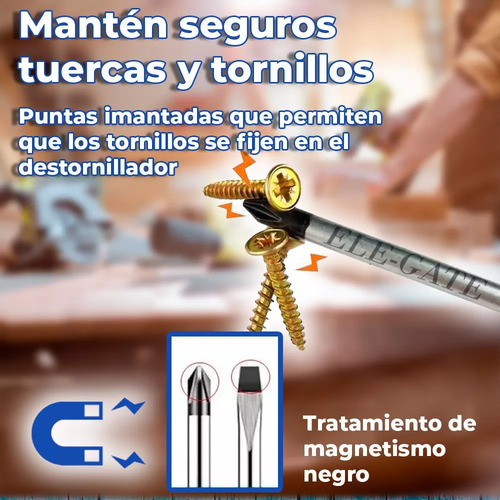 Juego Herramientas 4 En 1 Desarmadores Pinzas Llave Inglesa