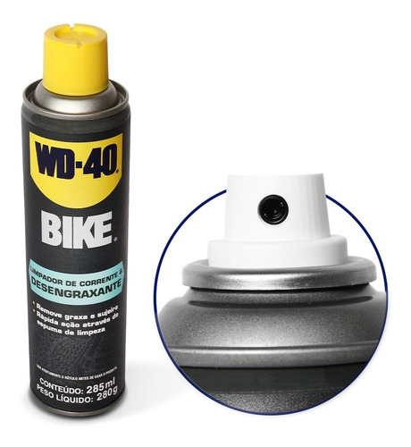 Imagem 2 de 3 de Desengraxante Limpador Corrente Bike Wd40 285ml