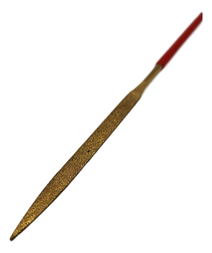Lima Diamantada 140mm D126 Chata Com Ponta Titânio