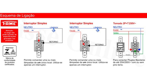 Conjunto Interruptor Duplo Simples C/ Tomada 10a Fame Blanc