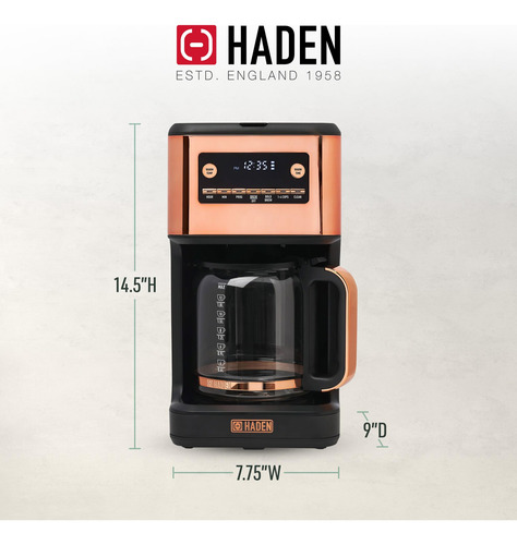 Haden Generous Brew Cafetera De 14 Tazas Con 120 Minutos