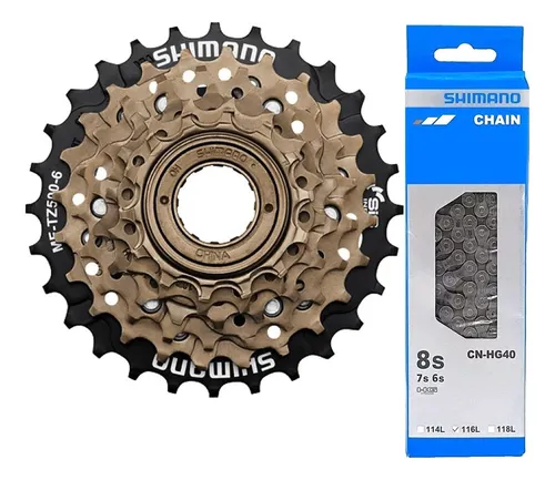 Pacha y cadenilla shimano 7 velocidades clearance