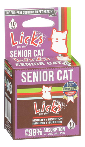 Licks Pill Free Senior Cat - Suplemento De Apoyo Articular Y