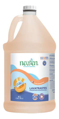 Newen Lavatrastes Concentrado Biodegradable Aroma Melón 4 L