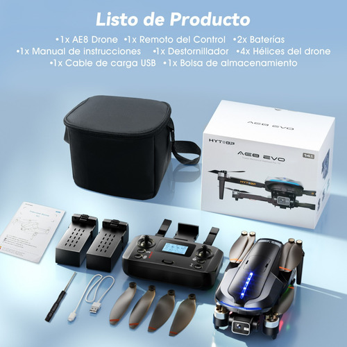 Drone Profesional 3 Ejes Cardán 4k Con Dual Cámara 5ghz Gps