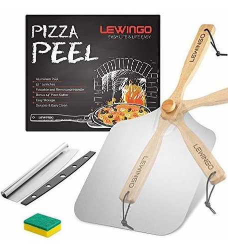 Lewingo - Cáscara De Pizza De Metal De Aluminio De 12 X 14 P