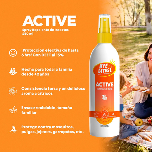 Duopack Repelente De Insectos Mosquitos Active 6 Hrs Protec