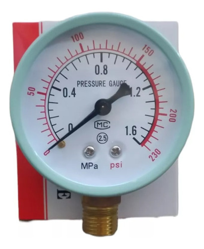 Manómetro Medidor De Presión Líquidos Gases Vapores 230 Psi