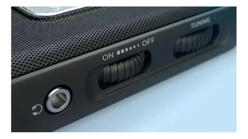 Radio portátil Philips AM/FM que funciona con pilas y conector para auriculares, color negro
