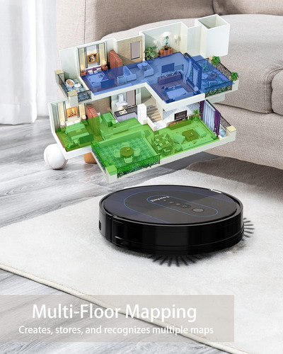 Aspiradora Robot Limpiador Inteligente Wifi Succion 1800p