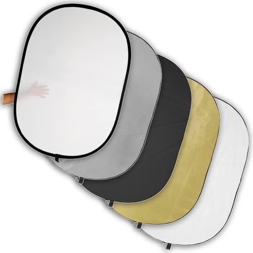 Fotodiox - Panel Reflector Plegable 5 En 1 Con Bolsa Para Fo