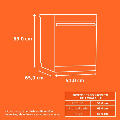 Lava Louças Brastemp Com 8 Serviços Economica Preto 220v Preta