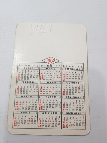 Imagen 6 de 6 de Almanaques Bolsillo Eróticos 1960 En Blanco X 14 Mag 57279