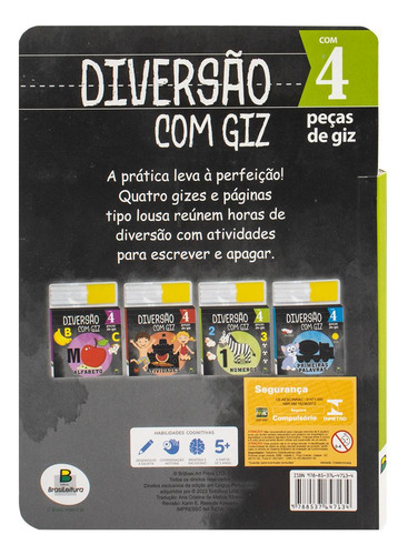 Diversão Com Giz: Números, De Brijbasi., Vol. 1. Editorial Brasileitura, Capa Dura, Edição 1 Em Português, 2024