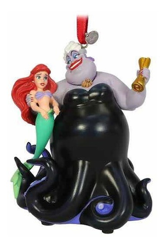 Ariel Y Ursula Ornamento Disney Store Original Y Nuevo