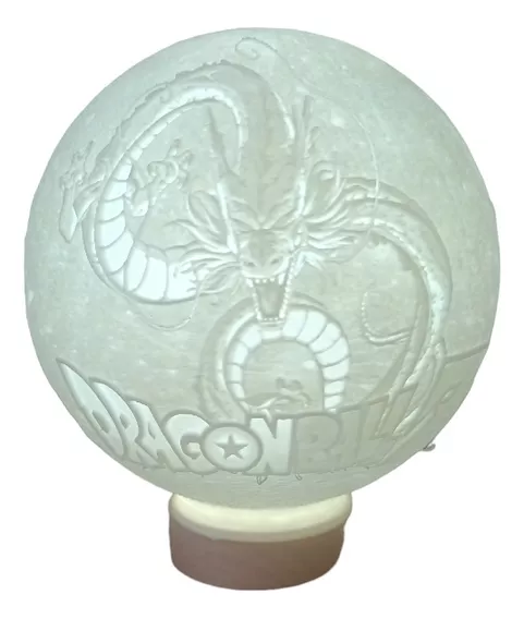 Lámpara Litográfica Escritorio Dragon Ball Z Esférica