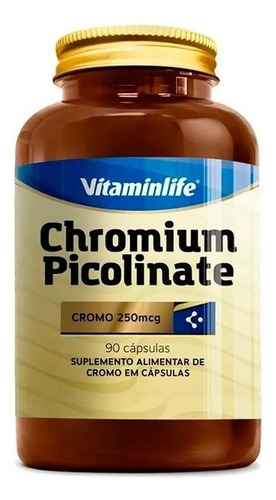 Chromium Picolinate Cromo 35mcg 90 Cápsulas Vitaminlife