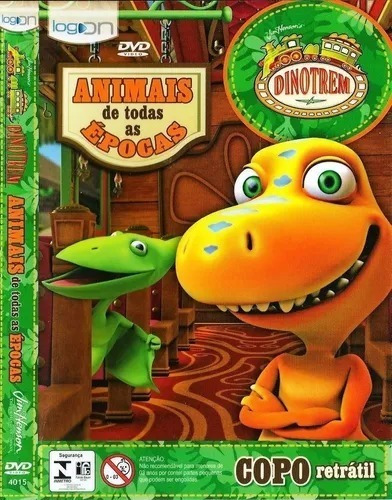 3 Dvds Dinotrem Dinossauros Festa, Clipes, Animais Infantil