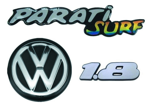 Kit Emblemas Parati Surf 1.8 + Vw Traseiro Parati Surf 94/95