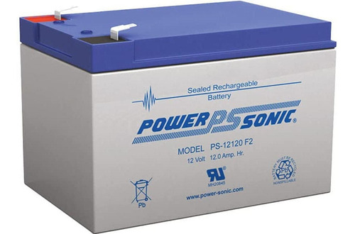 Bateria Respaldo Power Sonic Ps-12120 F2 12v 12ah Agm